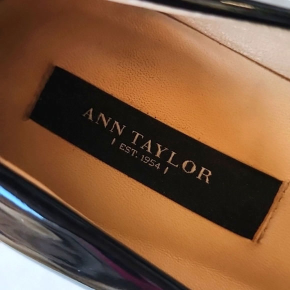 Ann Taylor black patent platform heels Size 8m - Picture 5 of 14